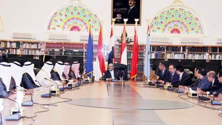 رئيس الجمهورية يستقبل وفد رجال الأعمال والمستثمريين السعوديين أمس